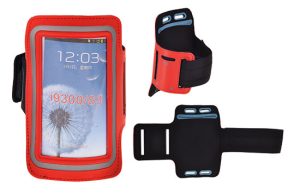 Pouzdro na ruku SmartPhone 5"-5,8" Červené
