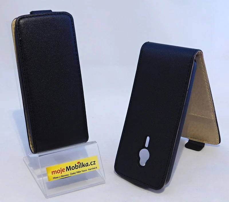Sligo Plus flipové pouzdro pro Nokia 230, 230 Dual Sim černá (black)